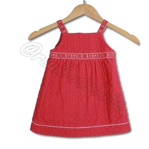 Gymboree Girls Christmas Dress Corduroy Pink Gingerbread Quilted Jumper 18-24 mo